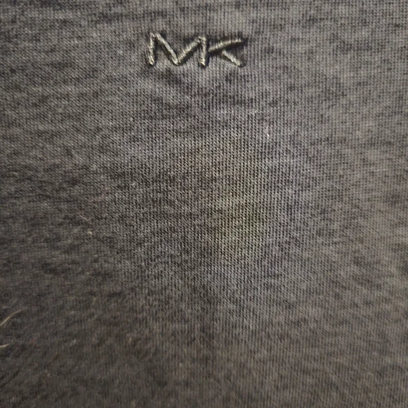 Michael Kors Black V-Neck Short Sleeve Tee - Picture 2 of 5